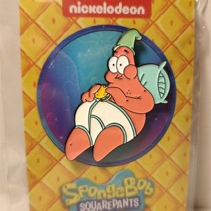 Patrick Star 3am Enamel Pin Official Spongebob Squarepants Nickelodeon Brooch
